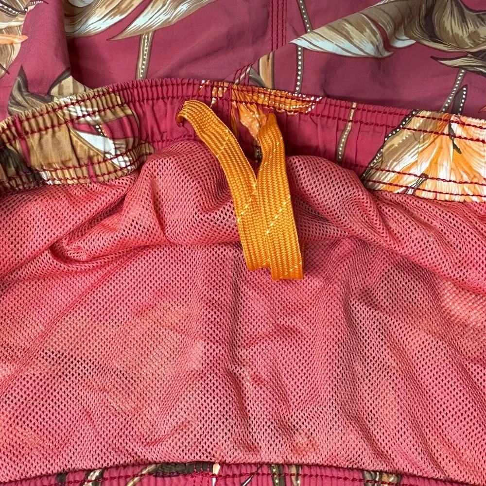 TOMMY BAHAMA RELAX Men's XL Board Shorts Swim Trunks Tropical Orange‎ Red